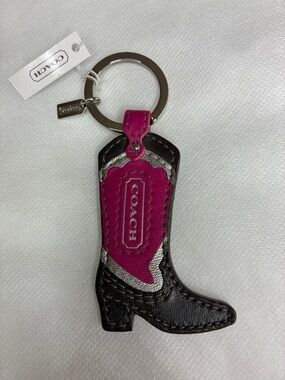 Coach bag charm/ key chain
